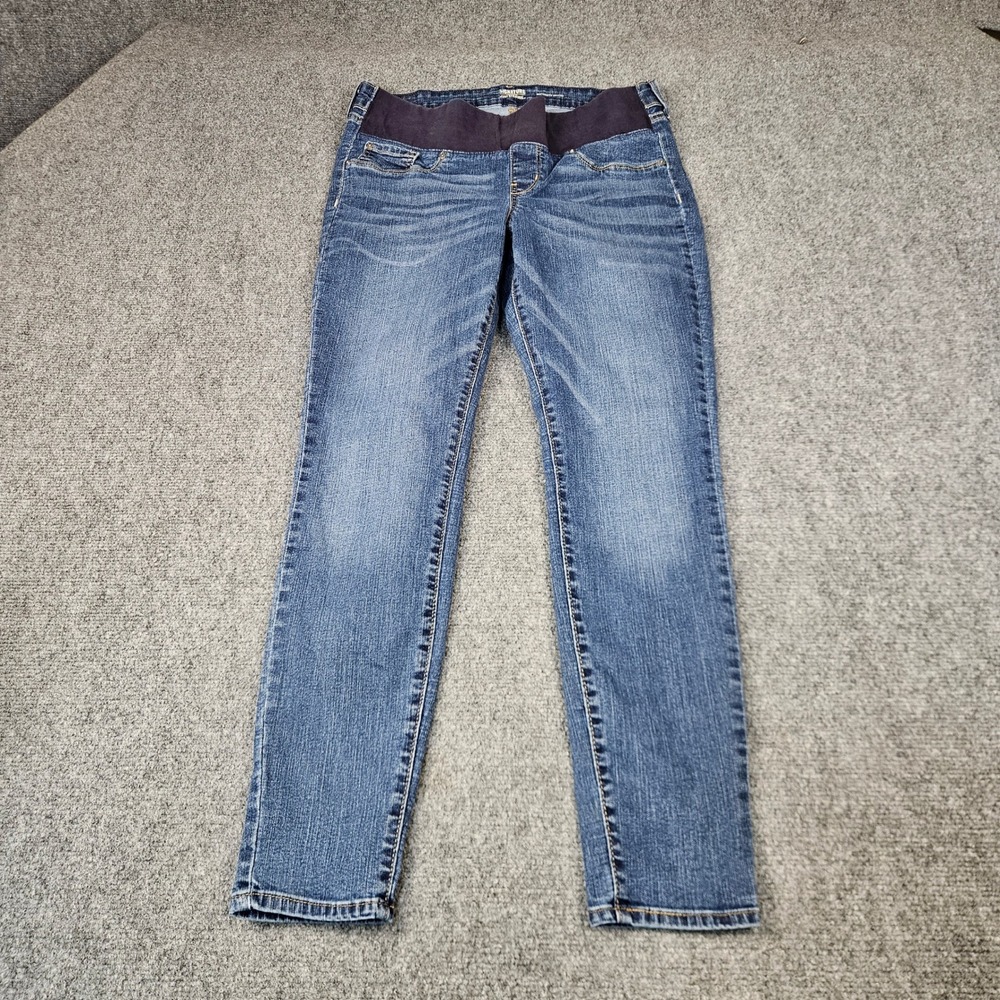 Signature by Levi Strauss Maternity Skinny Jeans Blue Medium Wash Large 81655
